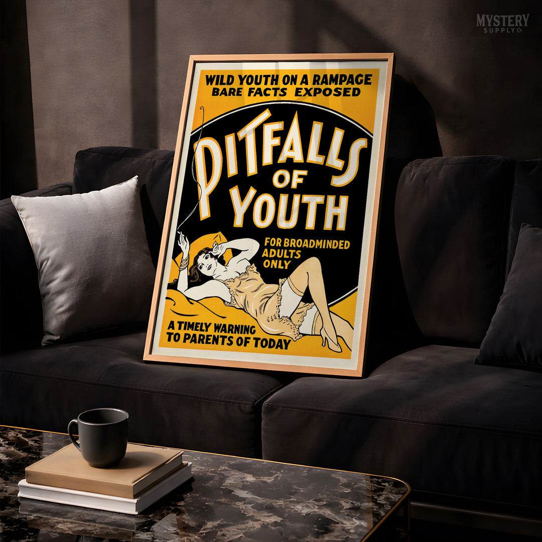 Pitfalls of Youth 1936 Vintage Exploitation Movie Poster