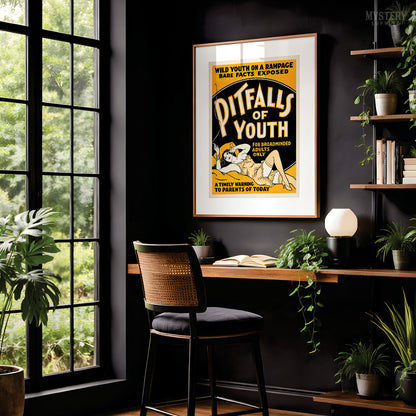 Pitfalls of Youth 1936 Vintage Exploitation Movie Poster