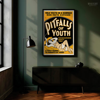 Pitfalls of Youth 1936 Vintage Exploitation Movie Poster