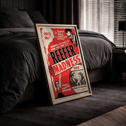 Reefer Madness 1930s Vintage Exploitation Movie Poster
