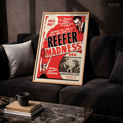 Reefer Madness 1930s Vintage Exploitation Movie Poster