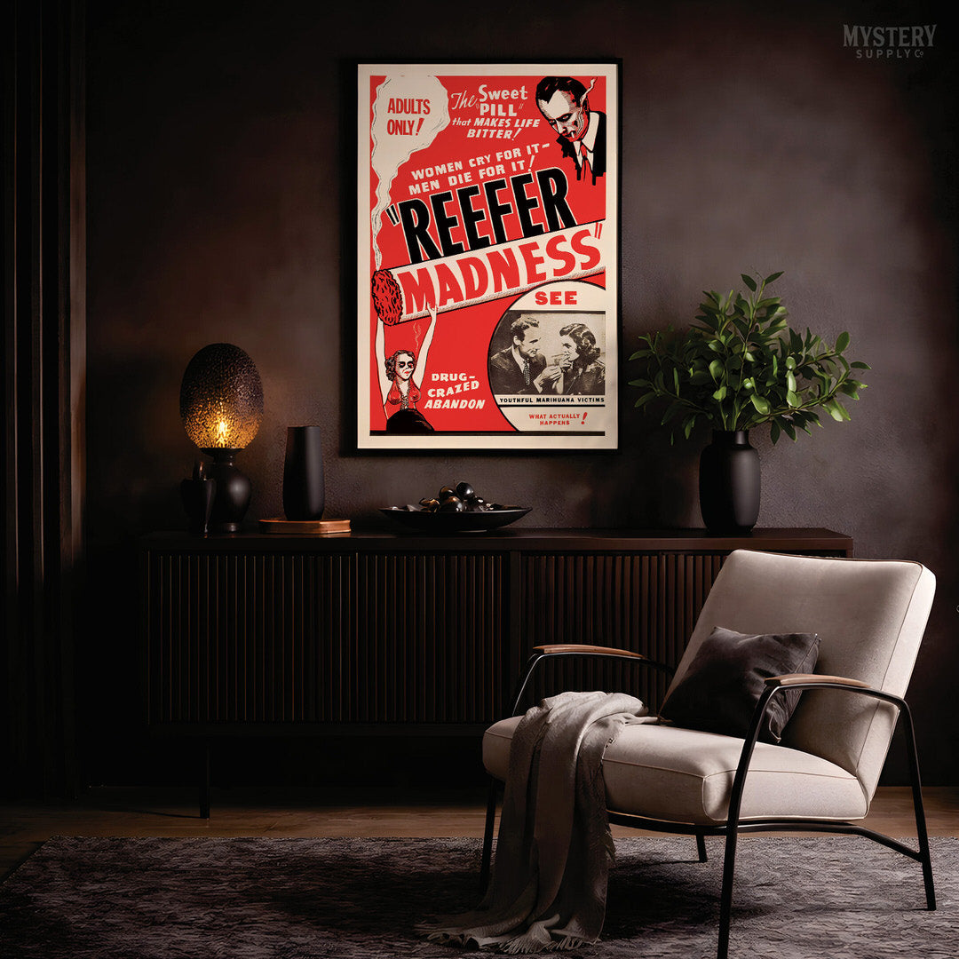 Reefer Madness 1930s Vintage Exploitation Movie Poster