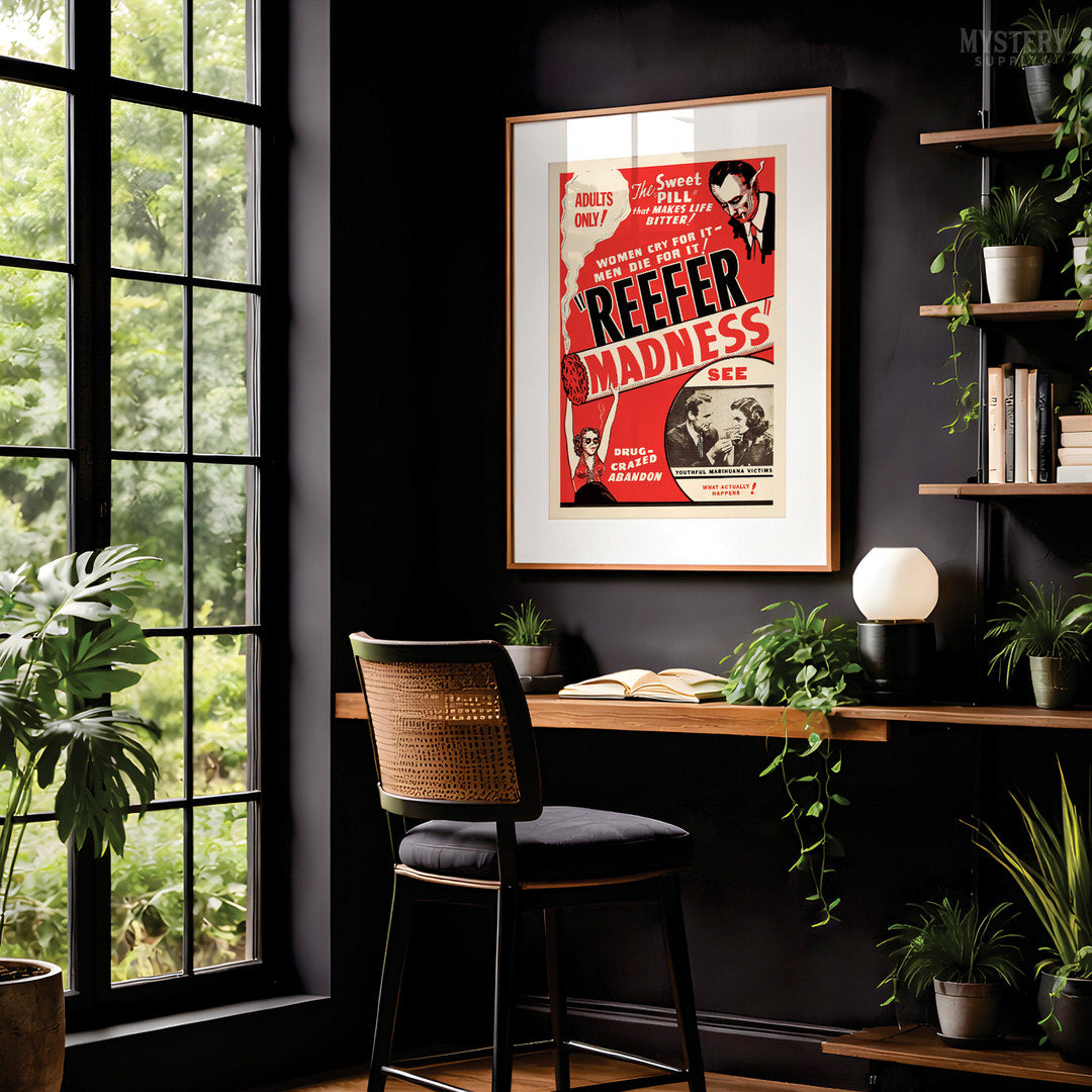 Reefer Madness 1930s Vintage Exploitation Movie Poster