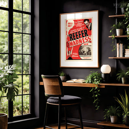 Reefer Madness 1930s Vintage Exploitation Movie Poster