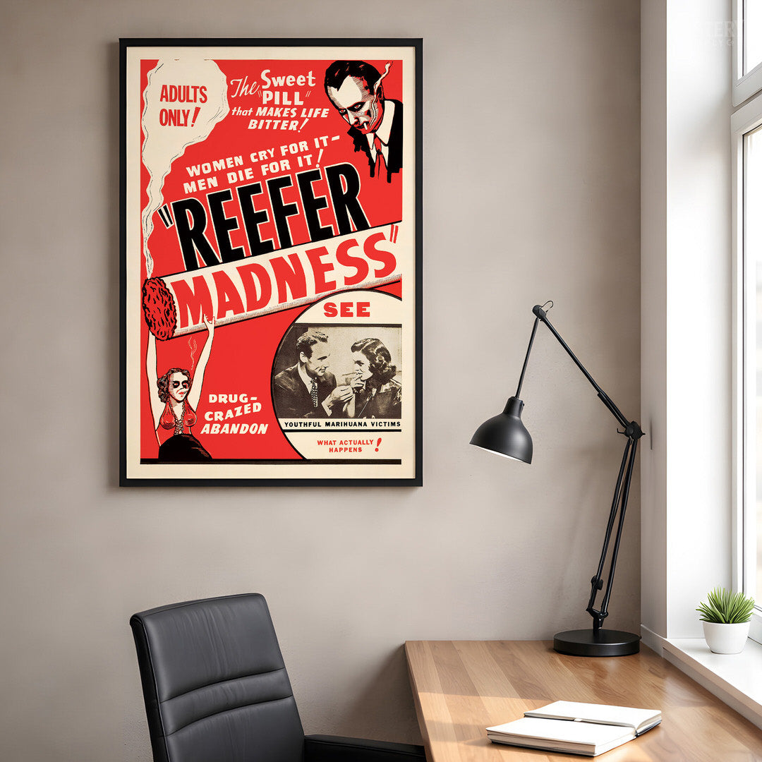 Reefer Madness 1930s Vintage Exploitation Movie Poster