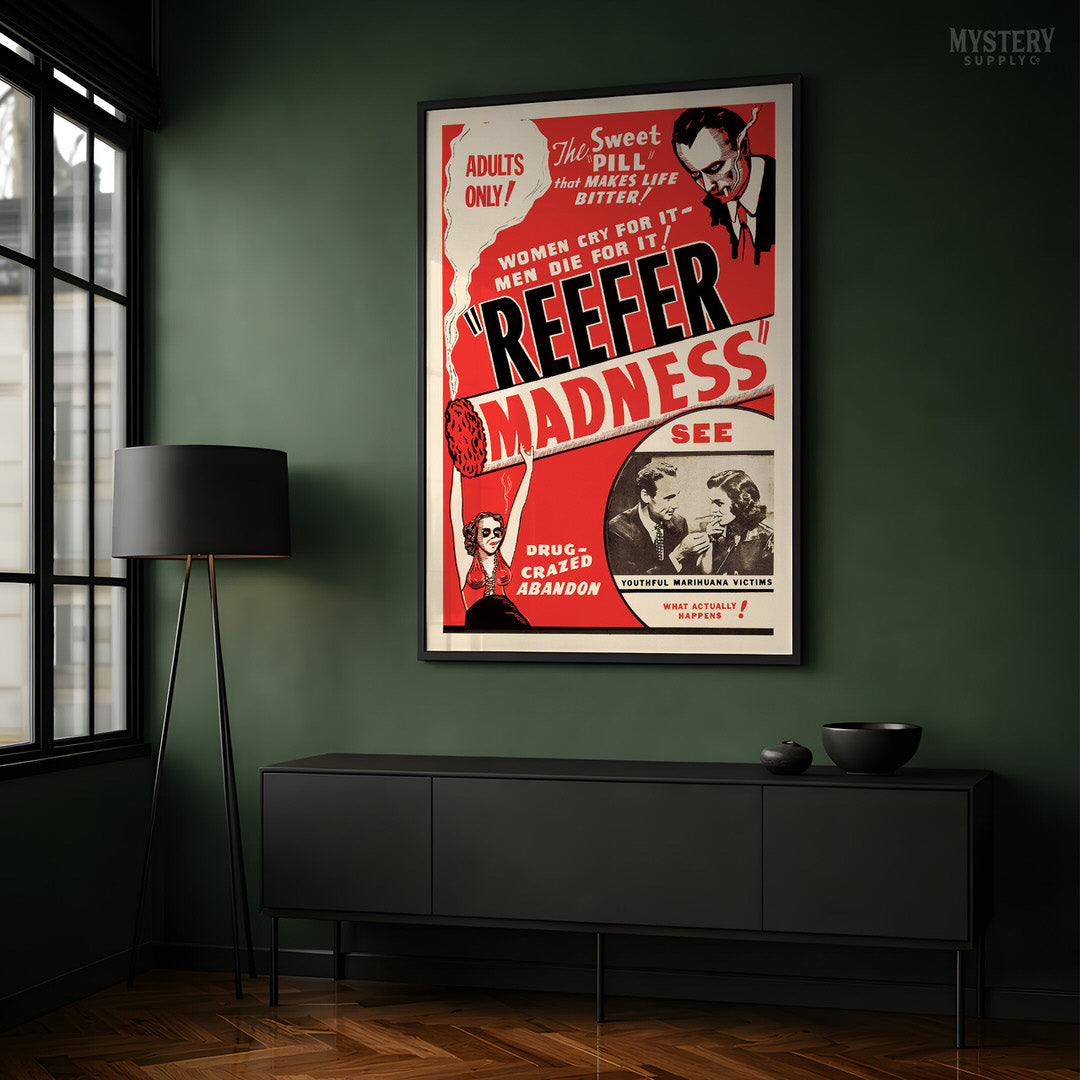 Reefer Madness 1930s Vintage Exploitation Movie Poster