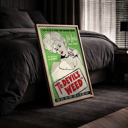 The Devil's Weed 1949 Vintage Exploitation Movie Poster