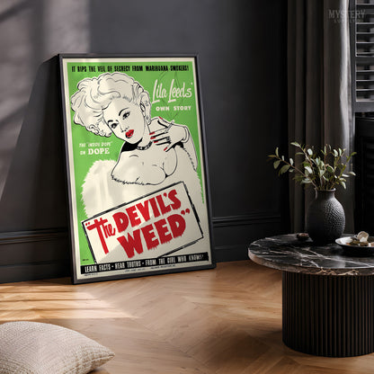The Devil's Weed 1949 Vintage Exploitation Movie Poster