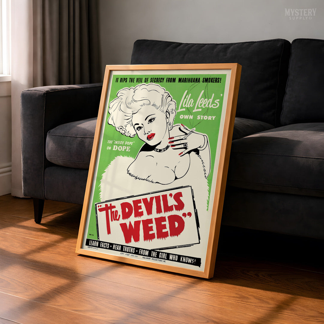 The Devil's Weed 1949 Vintage Exploitation Movie Poster