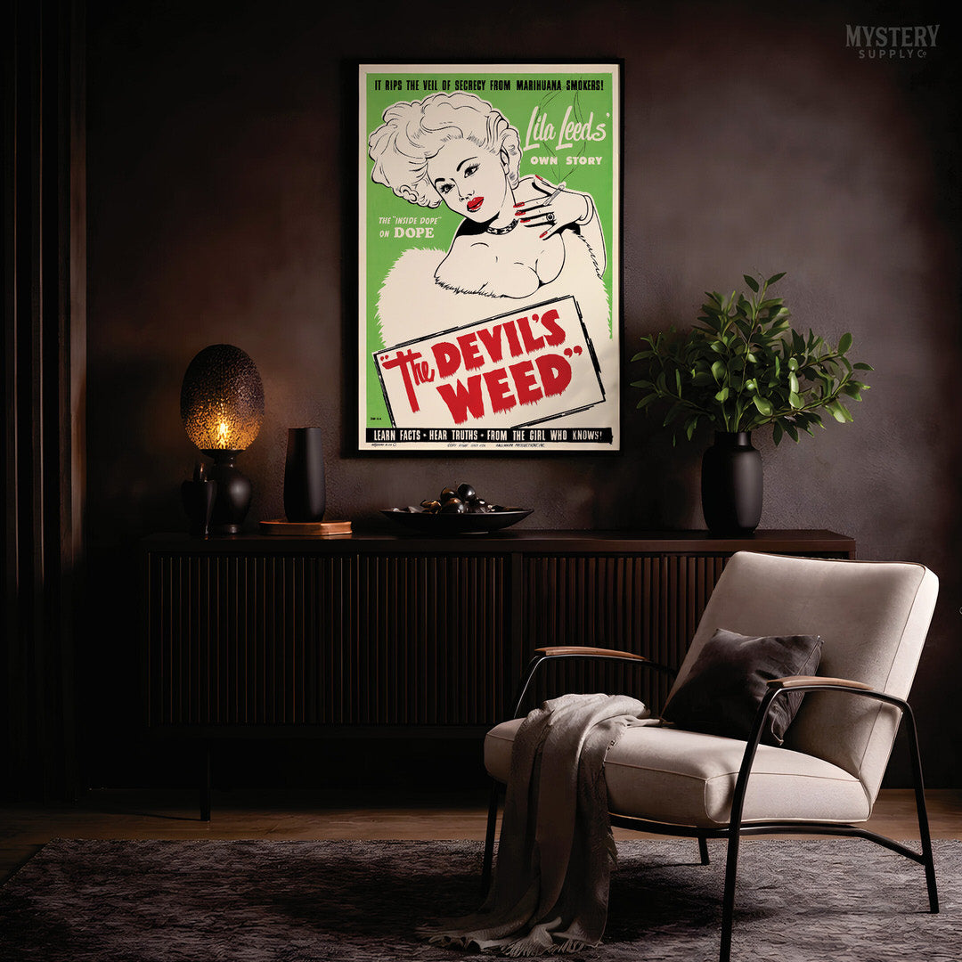 The Devil's Weed 1949 Vintage Exploitation Movie Poster