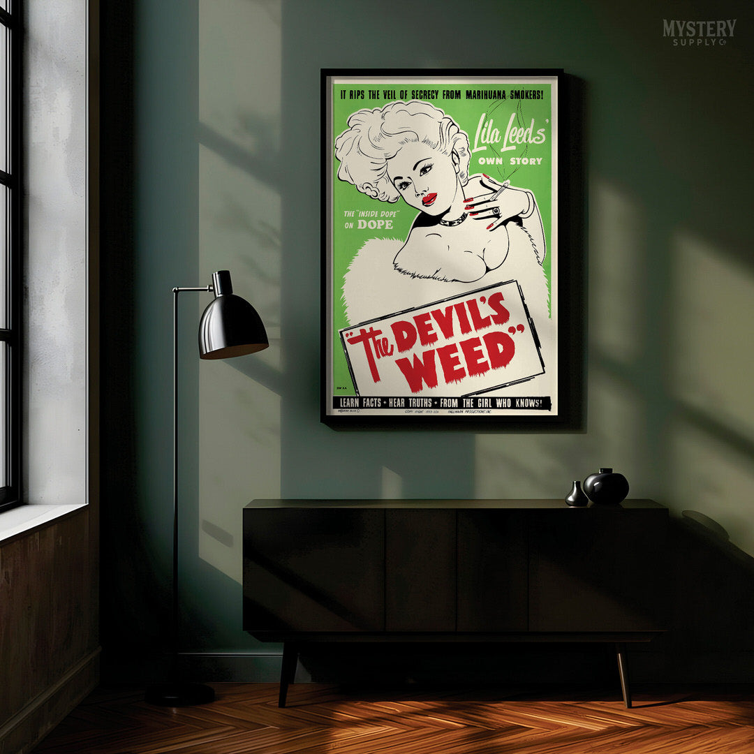 The Devil's Weed 1949 Vintage Exploitation Movie Poster