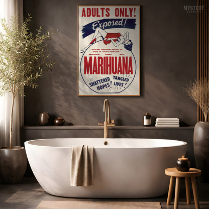 Marihuana Exposed 1936 Vintage Exploitation Movie Poster