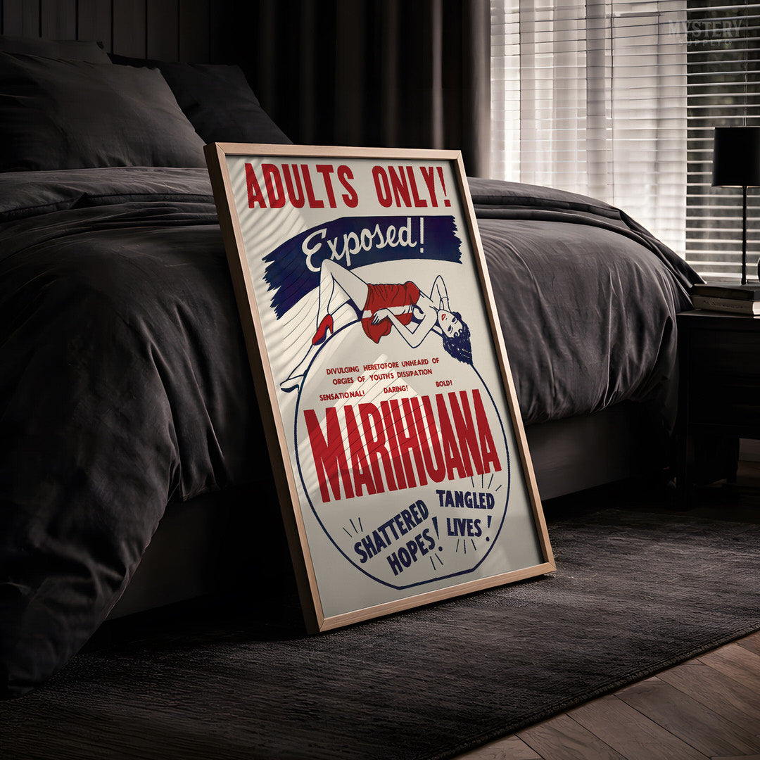 Marihuana Exposed 1936 Vintage Exploitation Movie Poster