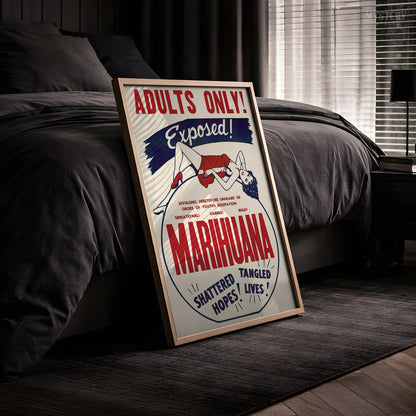 Marihuana Exposed 1936 Vintage Exploitation Movie Poster