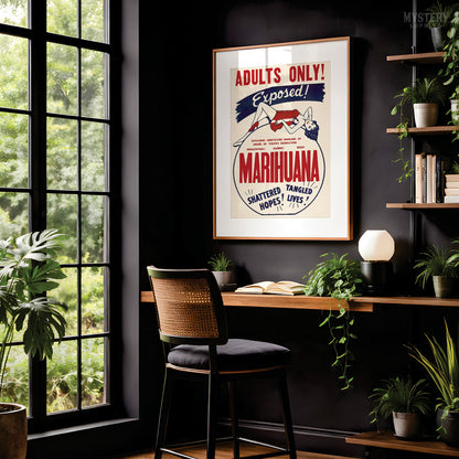 Marihuana Exposed 1936 Vintage Exploitation Movie Poster