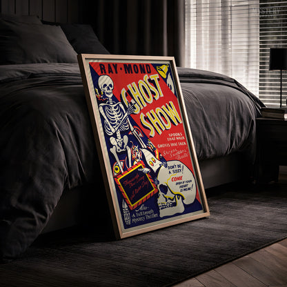 Ray-Mond Ghost Show 1940s Vintage Horror Poster