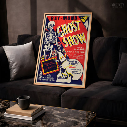 Ray-Mond Ghost Show 1940s Vintage Horror Poster