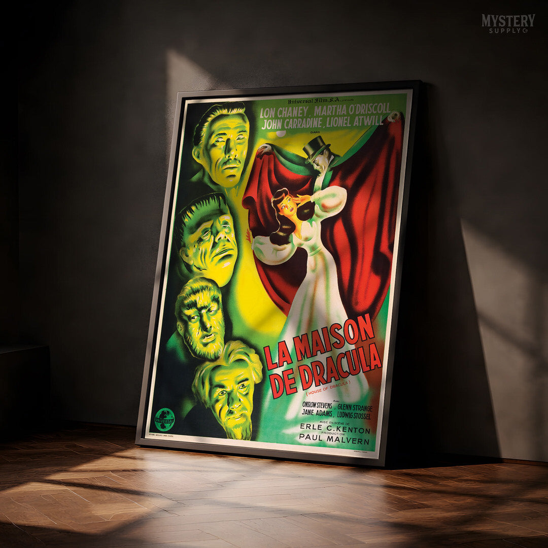House of Dracula 1947 French Horror Movie Poster