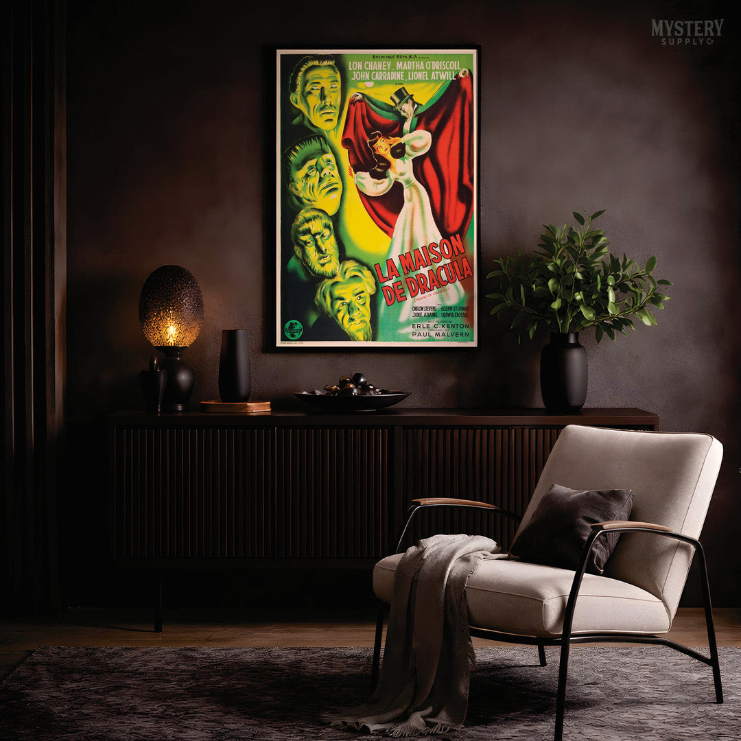 House of Dracula 1947 French Horror Movie Poster