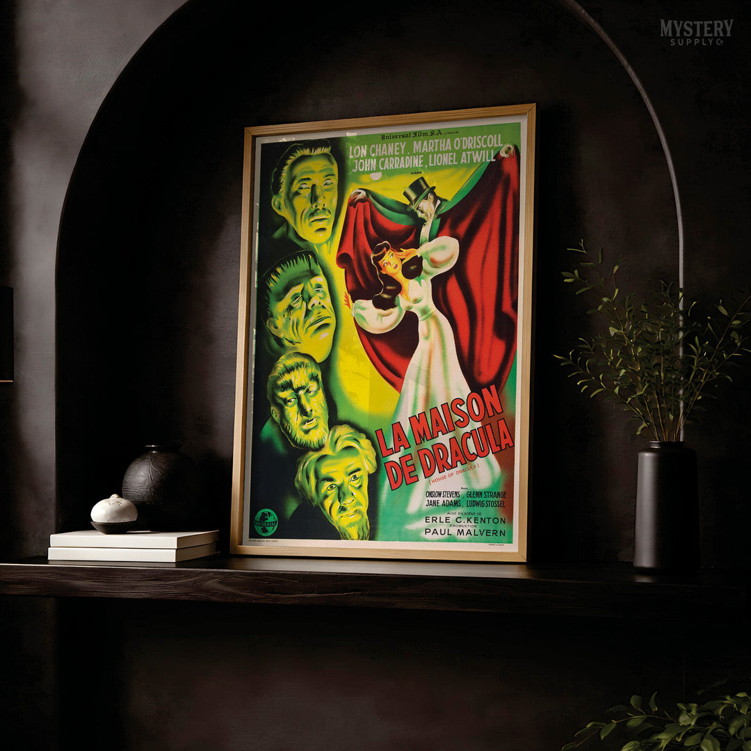 House of Dracula 1947 French Horror Movie Poster