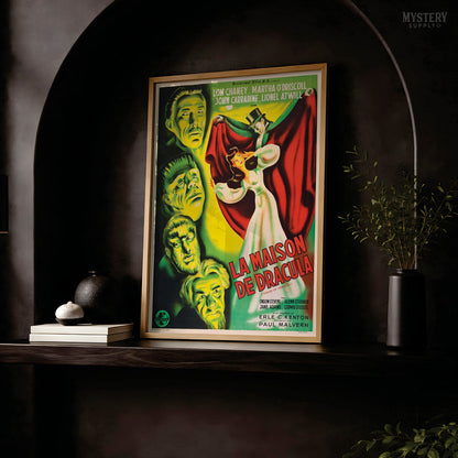 House of Dracula 1947 French Horror Movie Poster