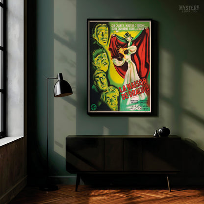 House of Dracula 1947 French Horror Movie Poster