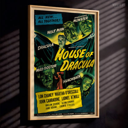 House of Dracula 1945 Vintage Horror Movie Poster