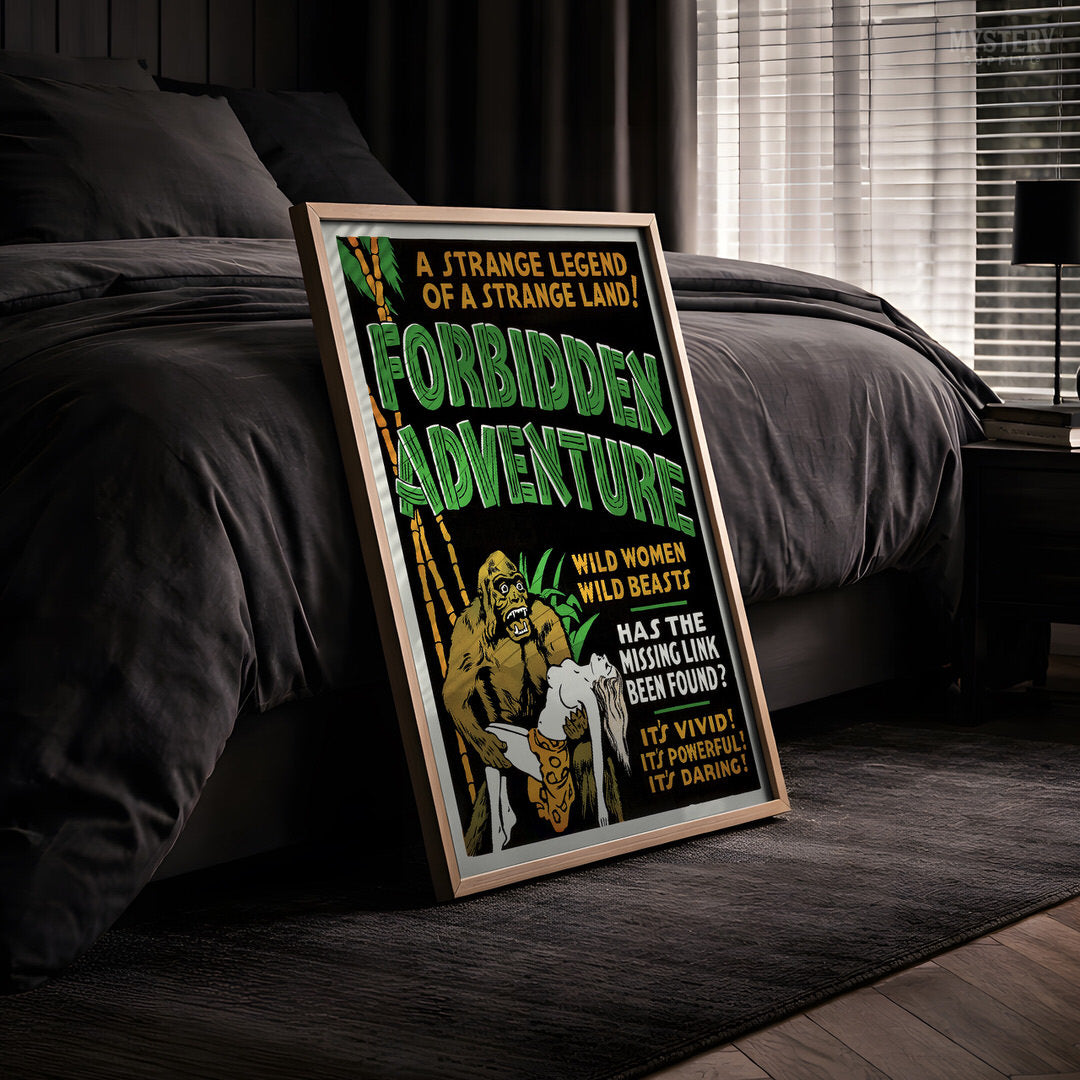 Forbidden Adventure 1937 Vintage Exploitation Movie Poster