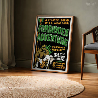 Forbidden Adventure 1937 Vintage Exploitation Movie Poster