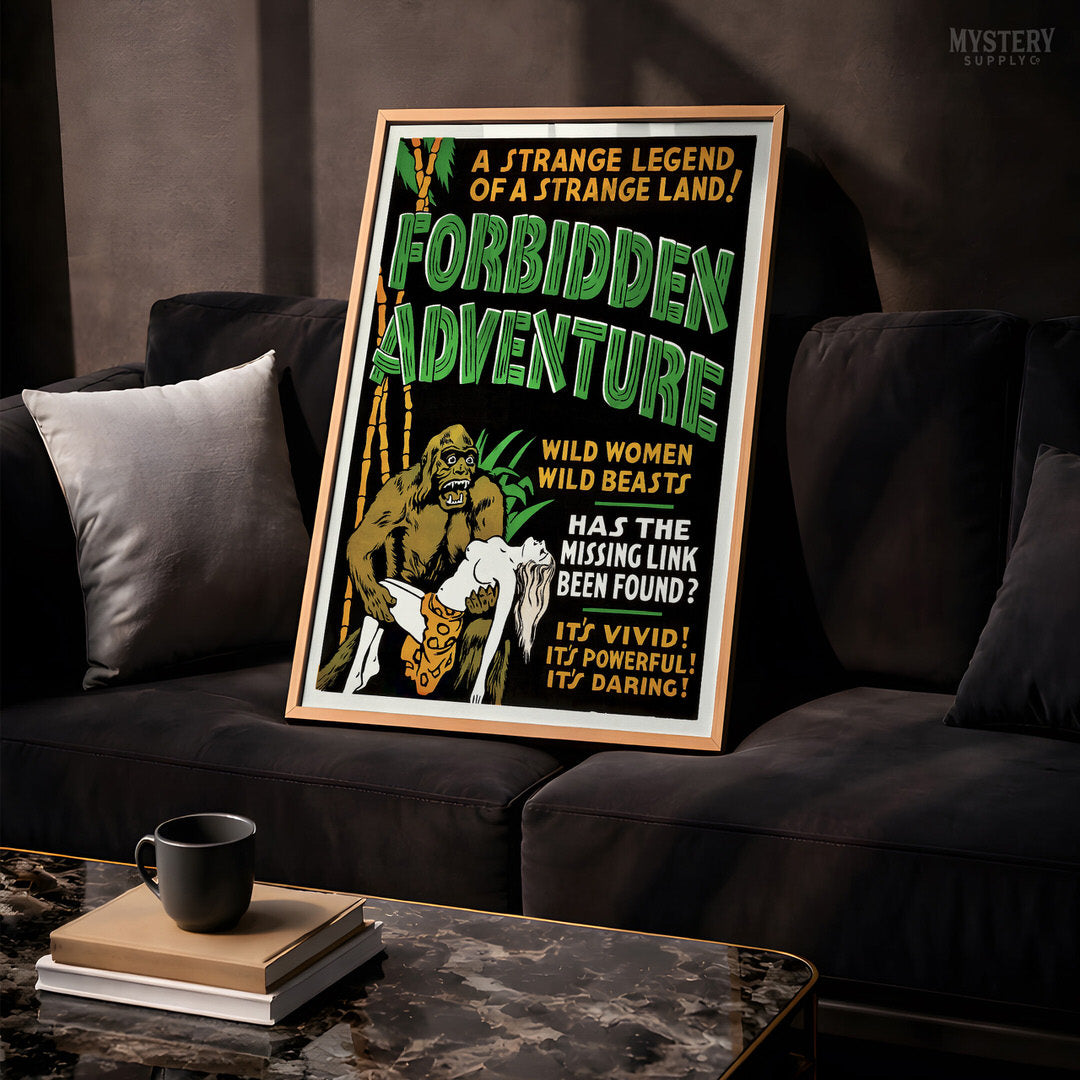 Forbidden Adventure 1937 Vintage Exploitation Movie Poster