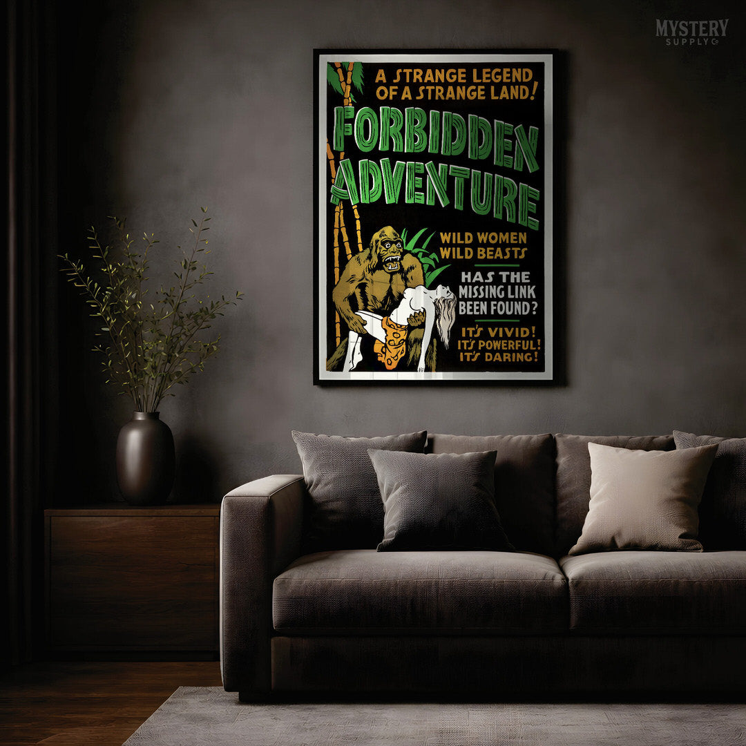 Forbidden Adventure 1937 Vintage Exploitation Movie Poster