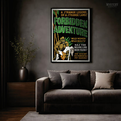 Forbidden Adventure 1937 Vintage Exploitation Movie Poster
