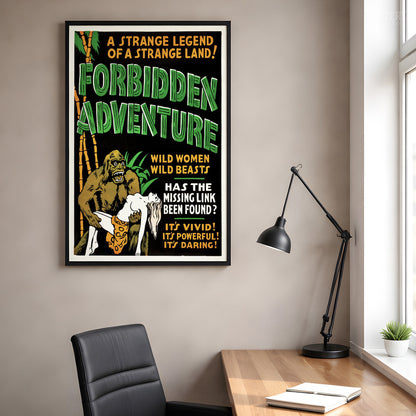 Forbidden Adventure 1937 Vintage Exploitation Movie Poster