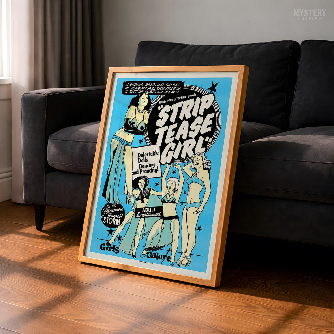 Striptease Girl 1952 Vintage Exploitation Movie Poster