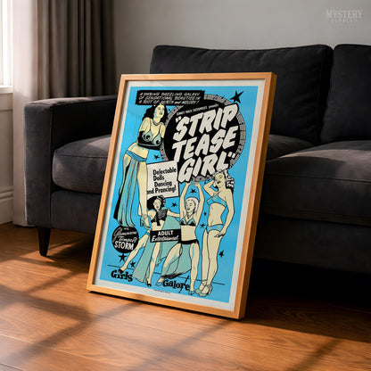 Striptease Girl 1952 Vintage Exploitation Movie Poster
