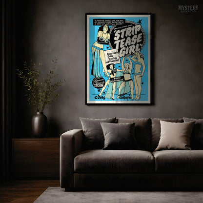 Striptease Girl 1952 Vintage Exploitation Movie Poster