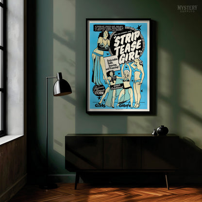Striptease Girl 1952 Vintage Exploitation Movie Poster