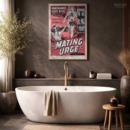 The Mating Urge 1959 Vintage Exploitation Movie Poster
