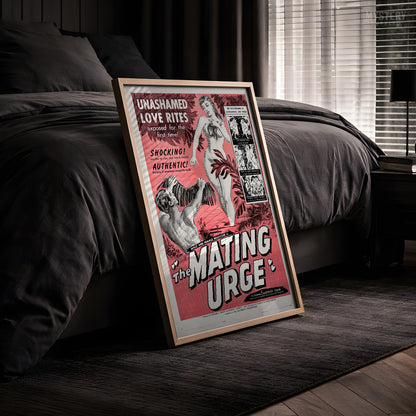 The Mating Urge 1959 Vintage Exploitation Movie Poster