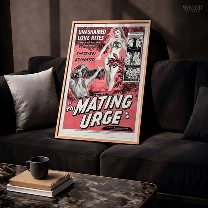 The Mating Urge 1959 Vintage Exploitation Movie Poster