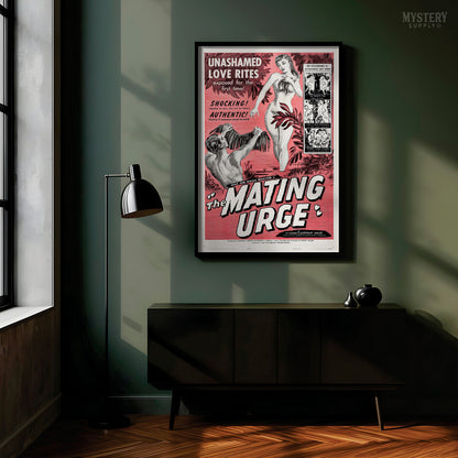 The Mating Urge 1959 Vintage Exploitation Movie Poster