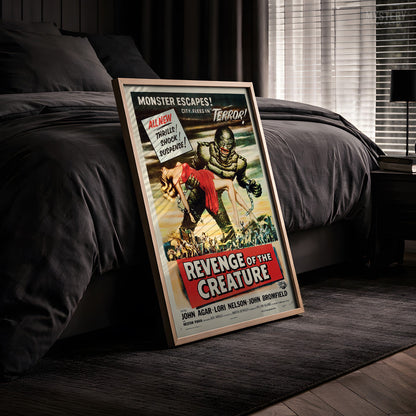 Revenge of the Creature 1955 Vintage Horror Monster Movie Poster