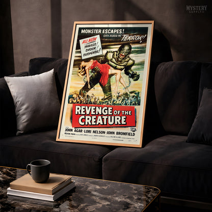 Revenge of the Creature 1955 Vintage Horror Monster Movie Poster
