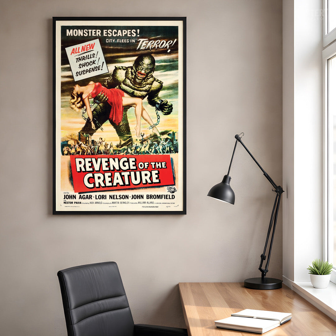 Revenge of the Creature 1955 Vintage Horror Monster Movie Poster