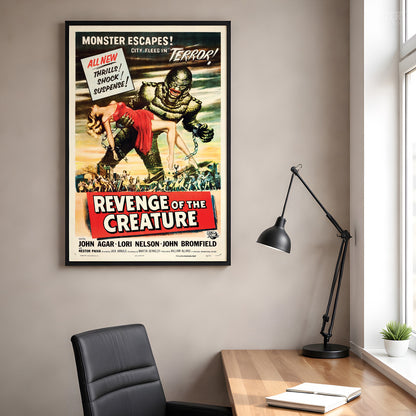 Revenge of the Creature 1955 Vintage Horror Monster Movie Poster