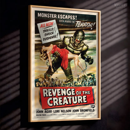 Revenge of the Creature 1955 Vintage Horror Monster Movie Poster