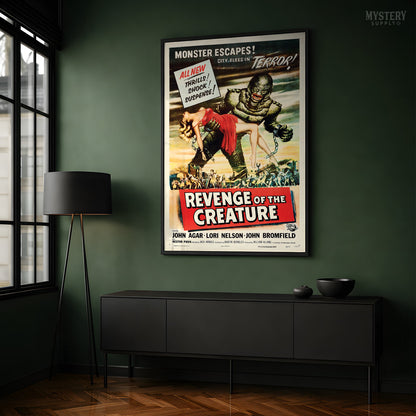 Revenge of the Creature 1955 Vintage Horror Monster Movie Poster