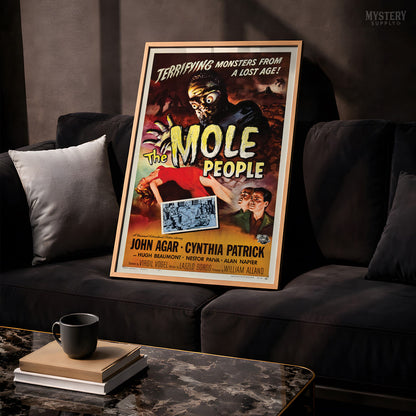 The Mole People 1956 Vintage Sci-Fi Horror Movie Poster