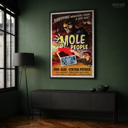 The Mole People 1956 Vintage Sci-Fi Horror Movie Poster