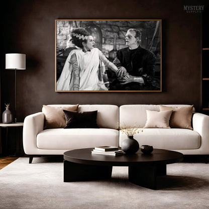 Bride of Frankenstein 1935 Vintage Horror Monster Couple Photo
